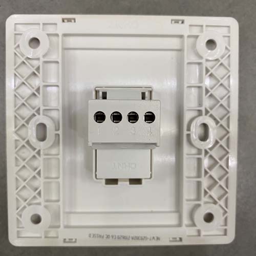 Bộ ổ cắm điện thoại đơn màu vàng